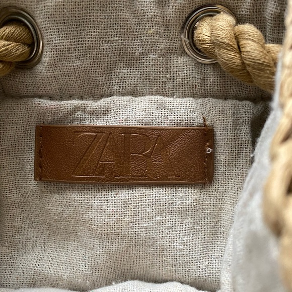 Zara paper raffia backpack - Picture 3 of 6